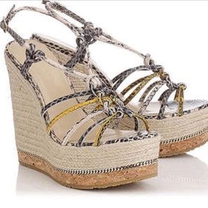 Jimmy Choo Platform Wedges. Size 7.5. Great condition.